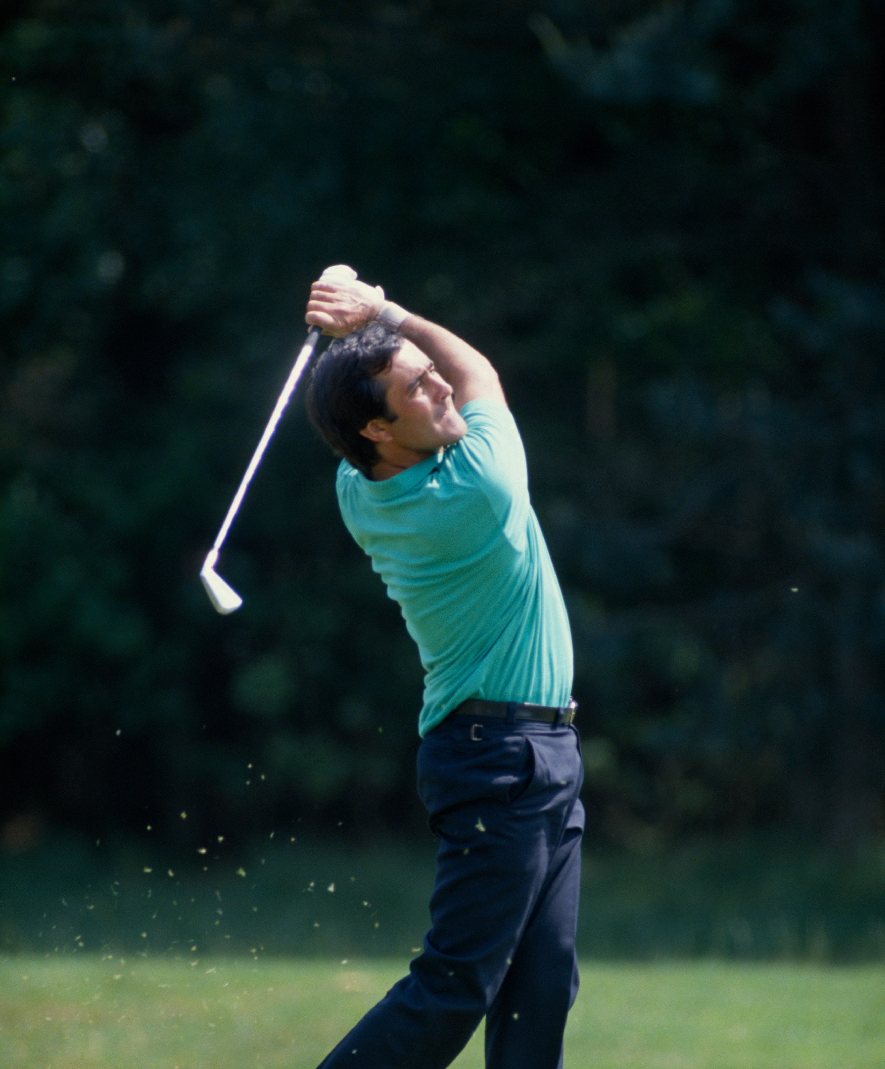 Man playing golf